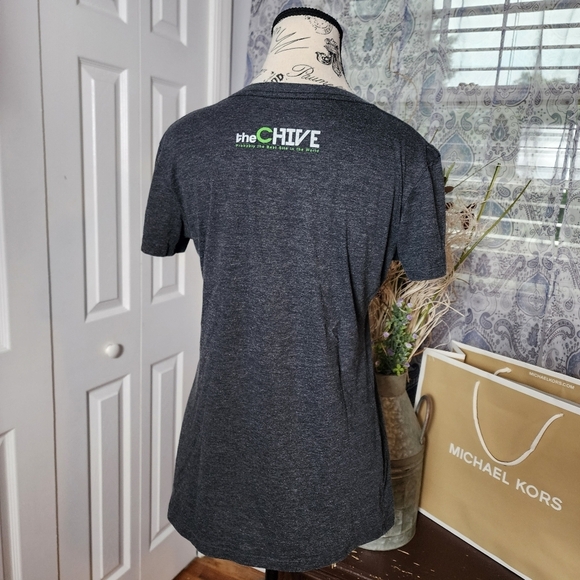 Chive Mind the Gap Heathered Short Sleeve T-shirt L - Picture 5 of 7